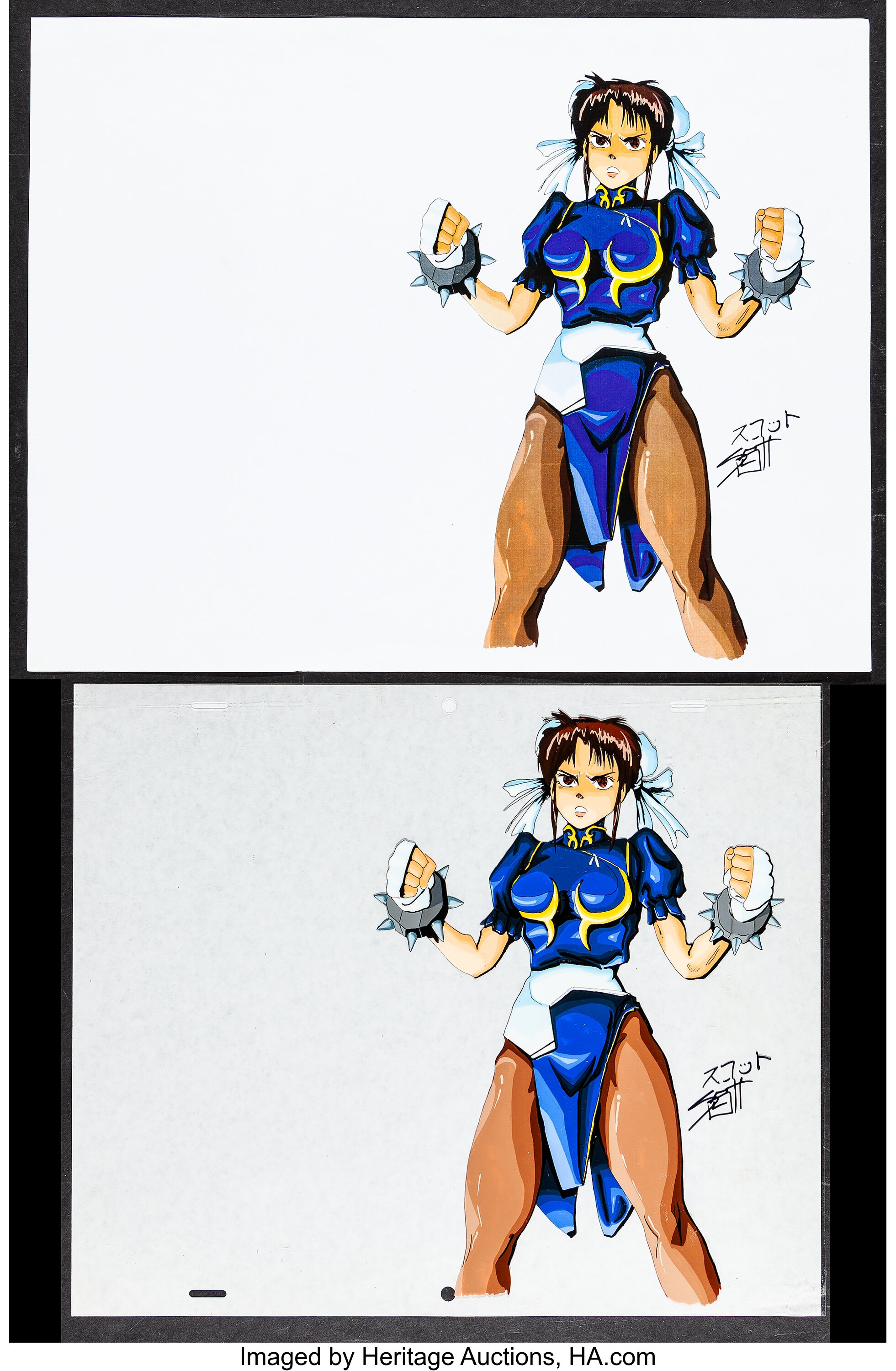 Chun-Li from Street Fighter (c. 1990s). Autographed Animation Cell | Lot  #54366 | Heritage Auctions