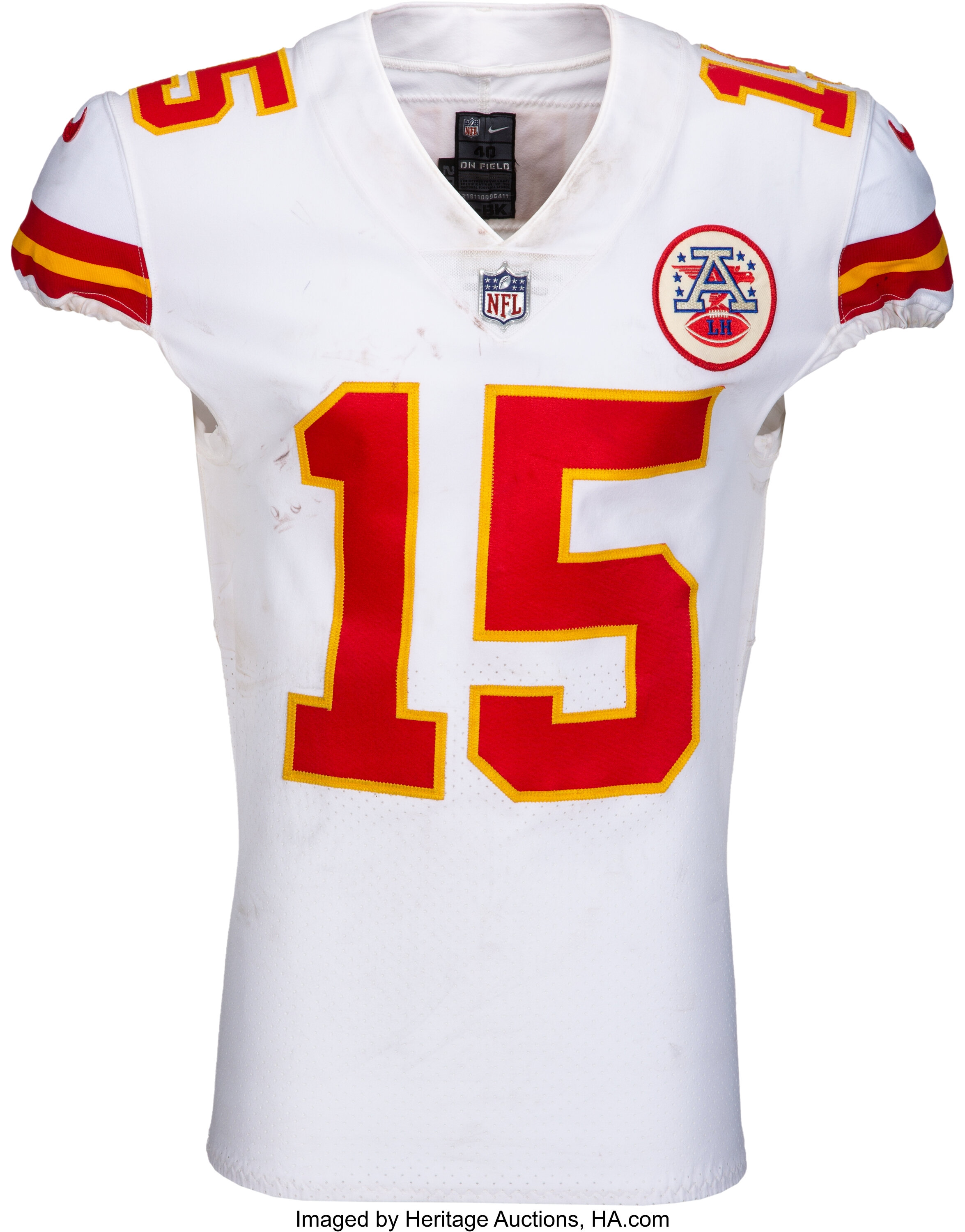 2017 Patrick Mahomes 1st Ever Worn Kansas City Chiefs