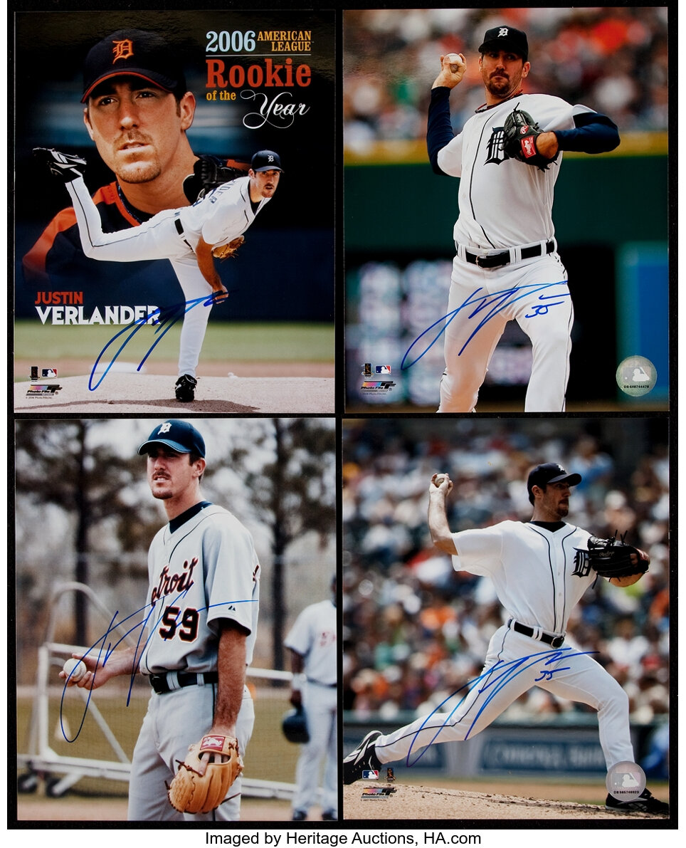 Sold at Auction: Justin Verlander Houston Astros signed