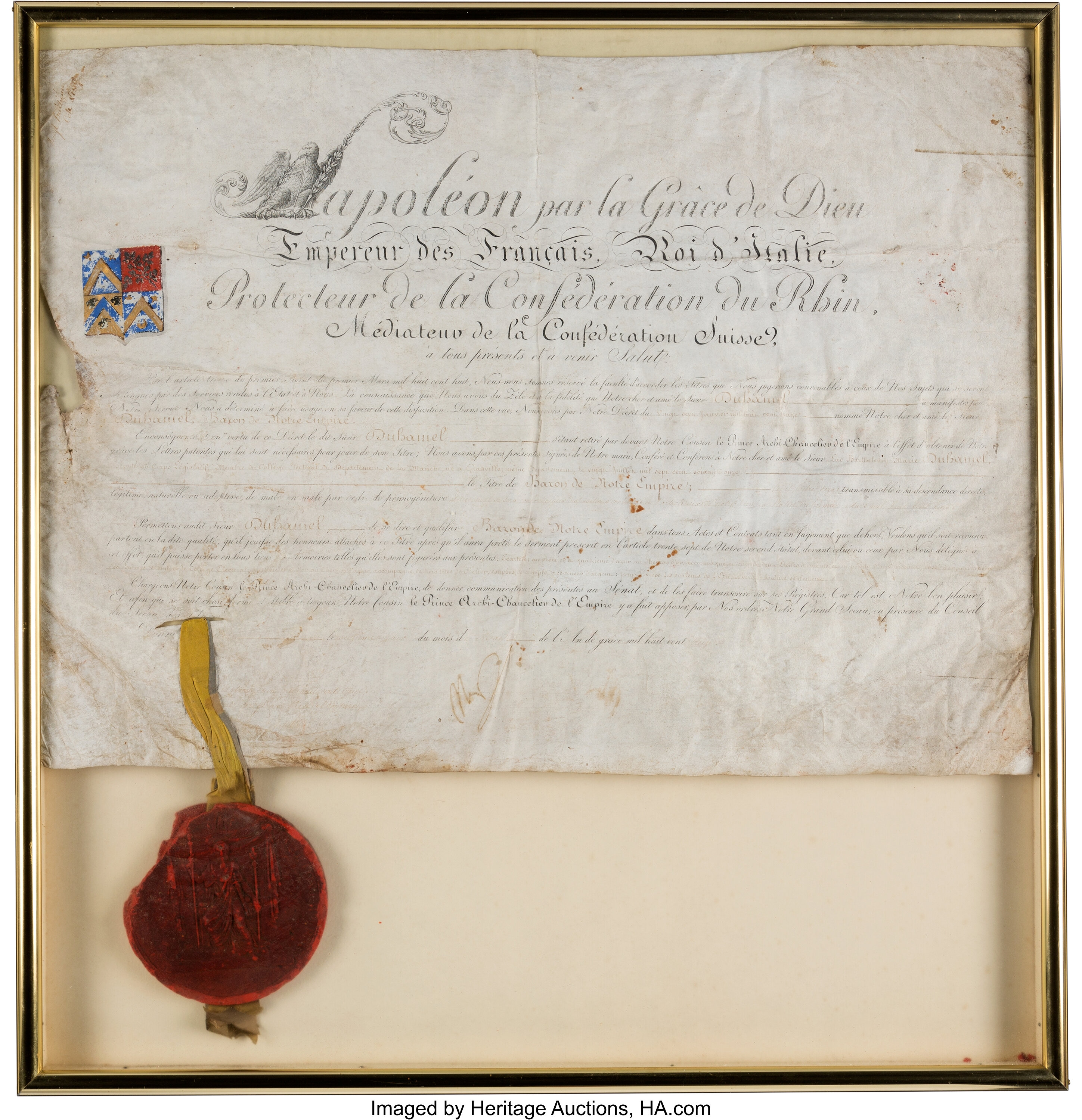 Napoleon Bonaparte Document Signed... Autographs Non-American | Lot ...