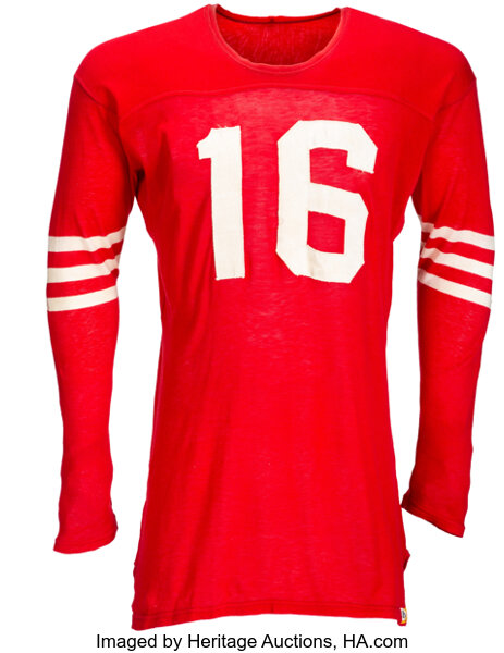 Late 1980s Early 1990s San Francisco 49ers #91 Game Used Red Jersey 46 761