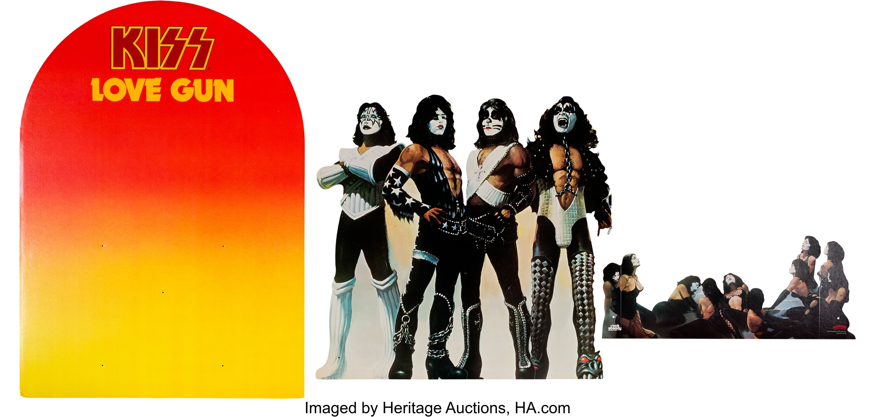 Kiss Love Gun Promotional Record Store Display With Original Box Lot 3659