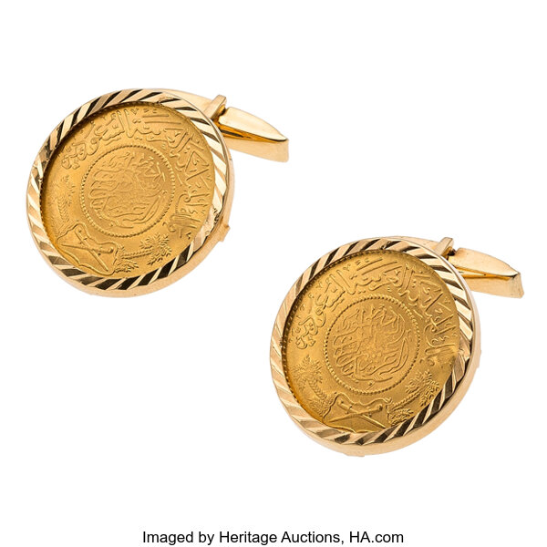 Gold Coin Gold Cuff Links Estate Jewelry Cufflinks Lot Heritage Auctions