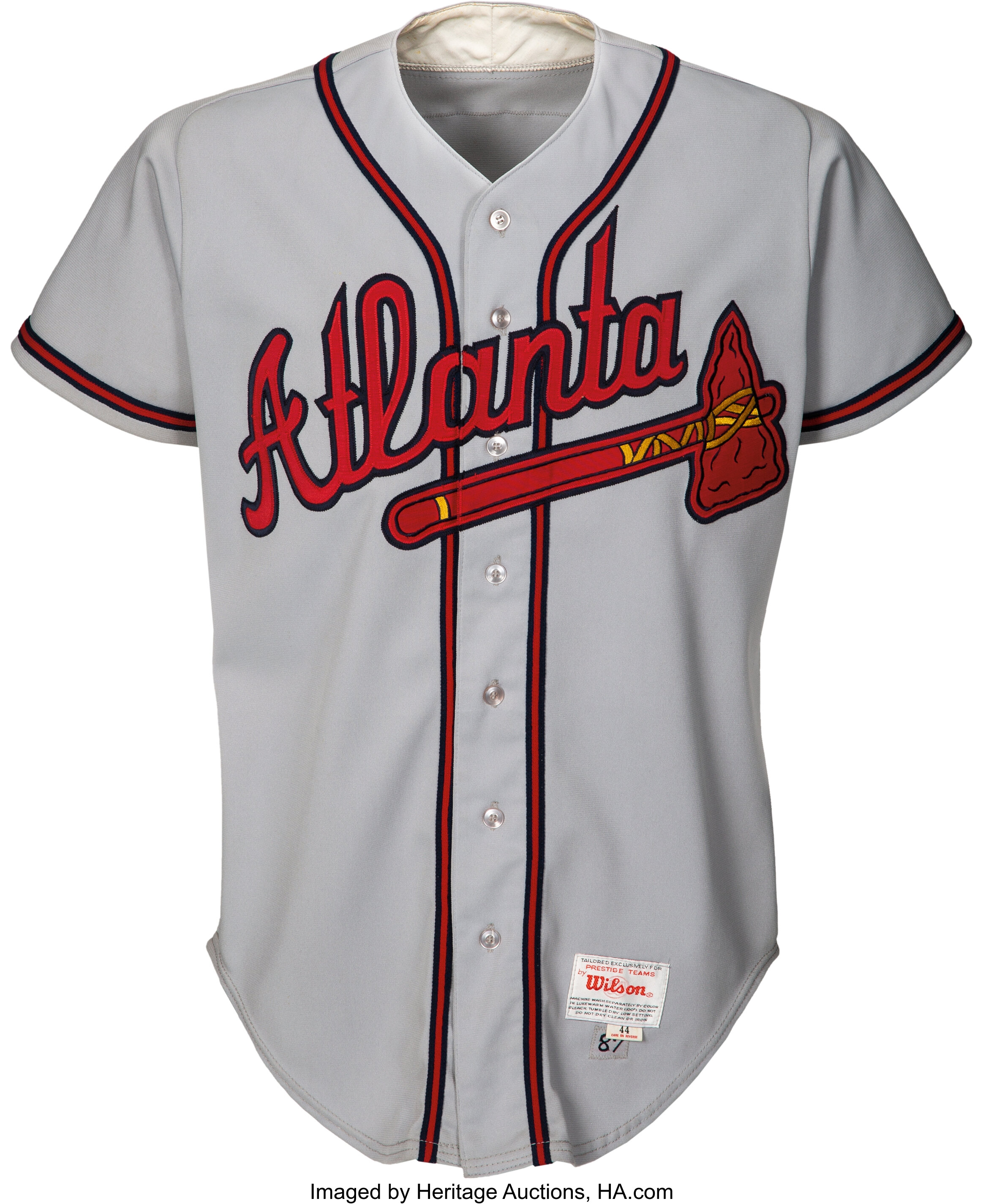 1987 Eddie Mathews Game Worn & Signed Atlanta Braves Coach's