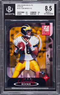 2000 Pacific Tom Brady Gold #403 BGS Mint 9 - Numbered 96/199