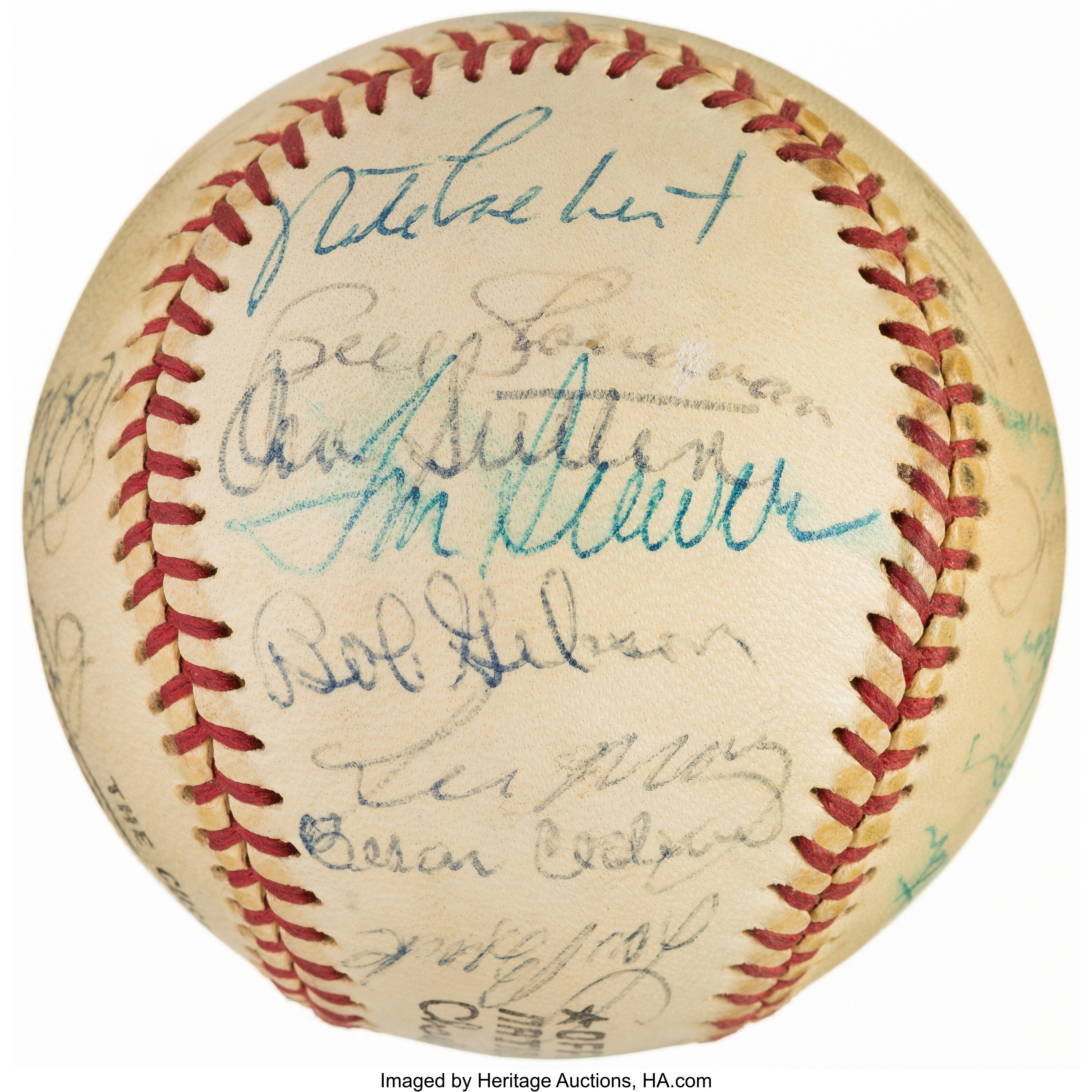 Hank Aaron Autographed Official NL Feeney Baseball Atlanta
