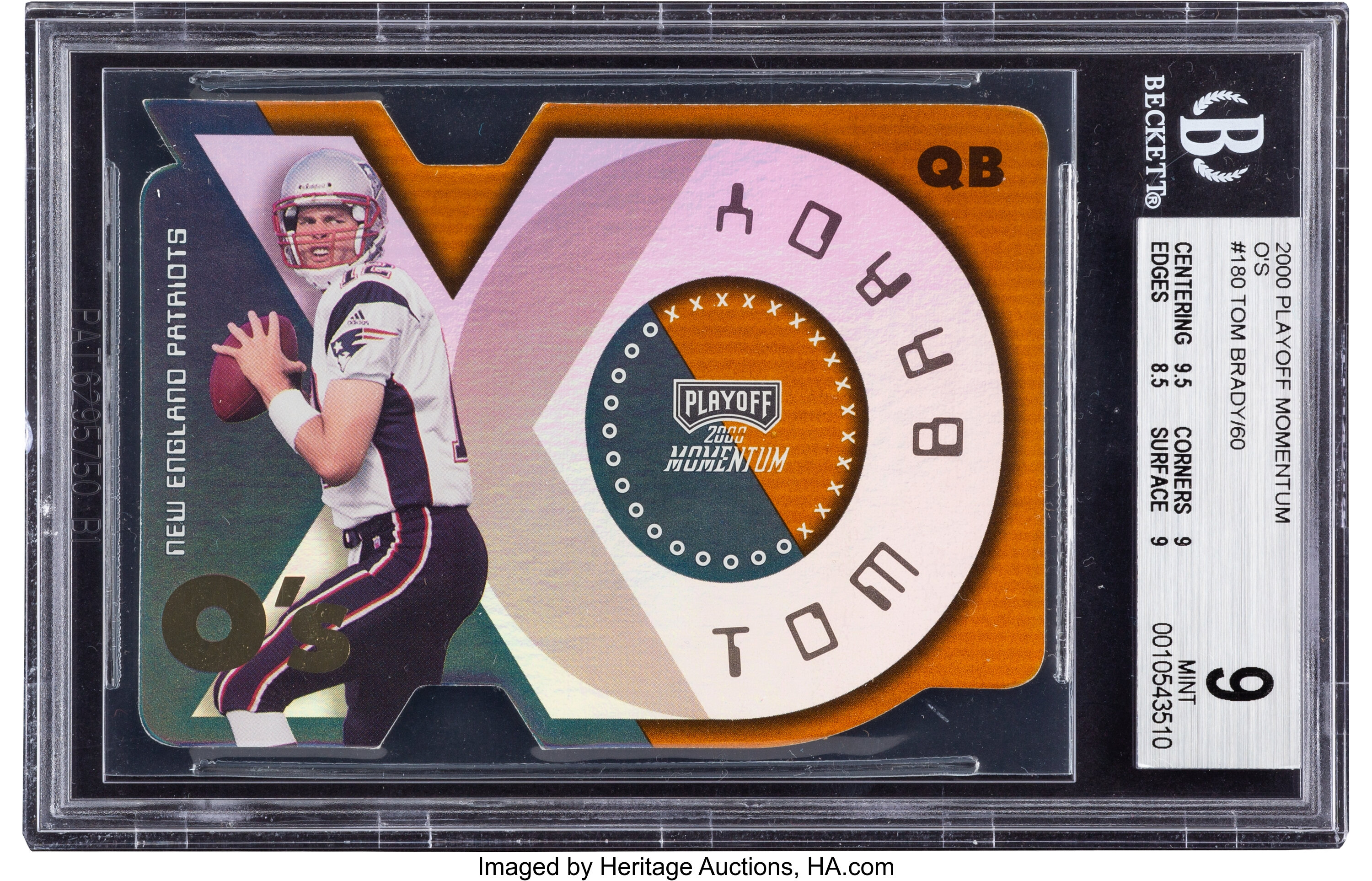 2000 Playoff Momentum Tom Brady rookie #/750