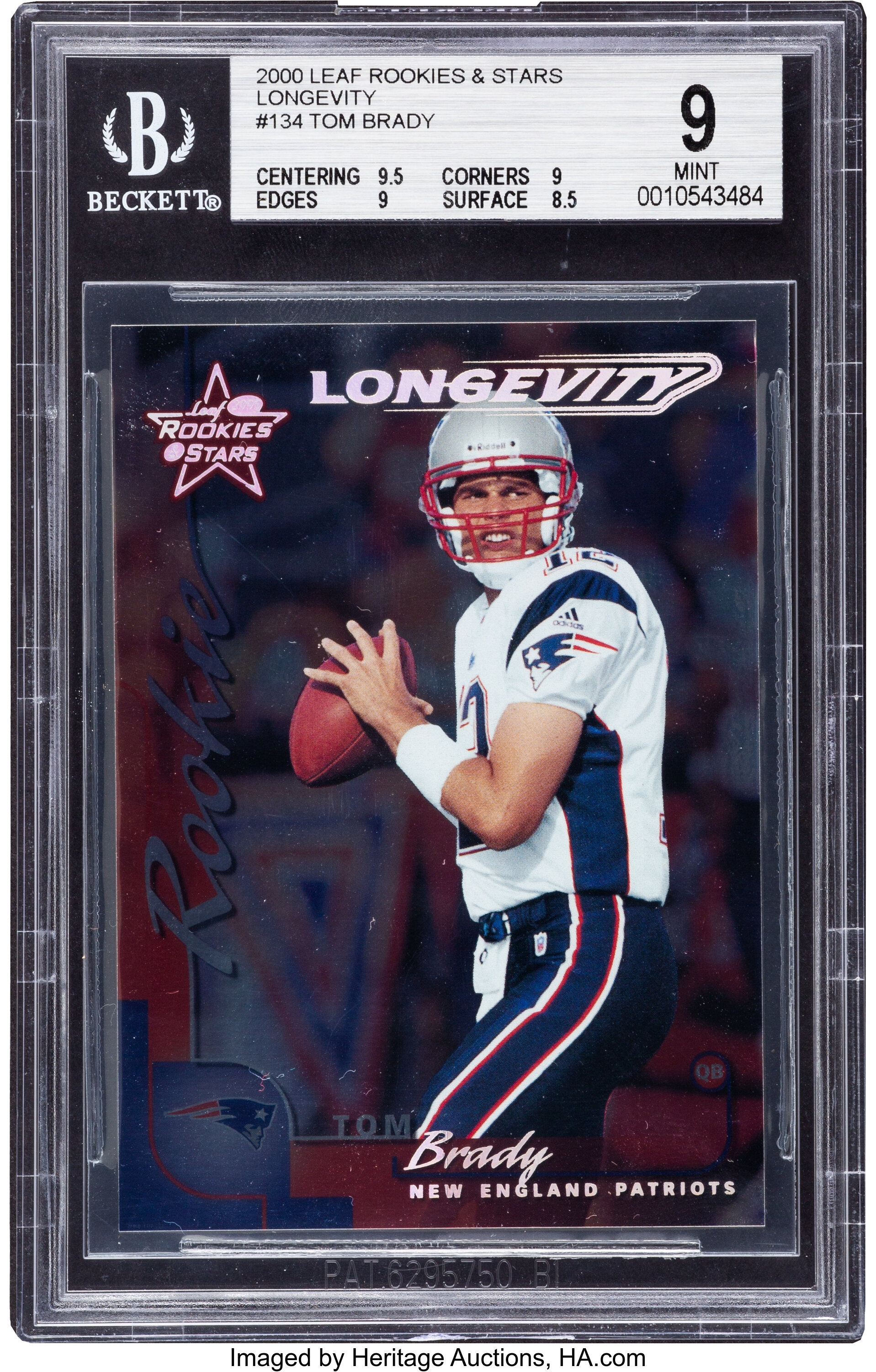 2002 Leaf Rookies and Stars #57 Tom Brady - NM