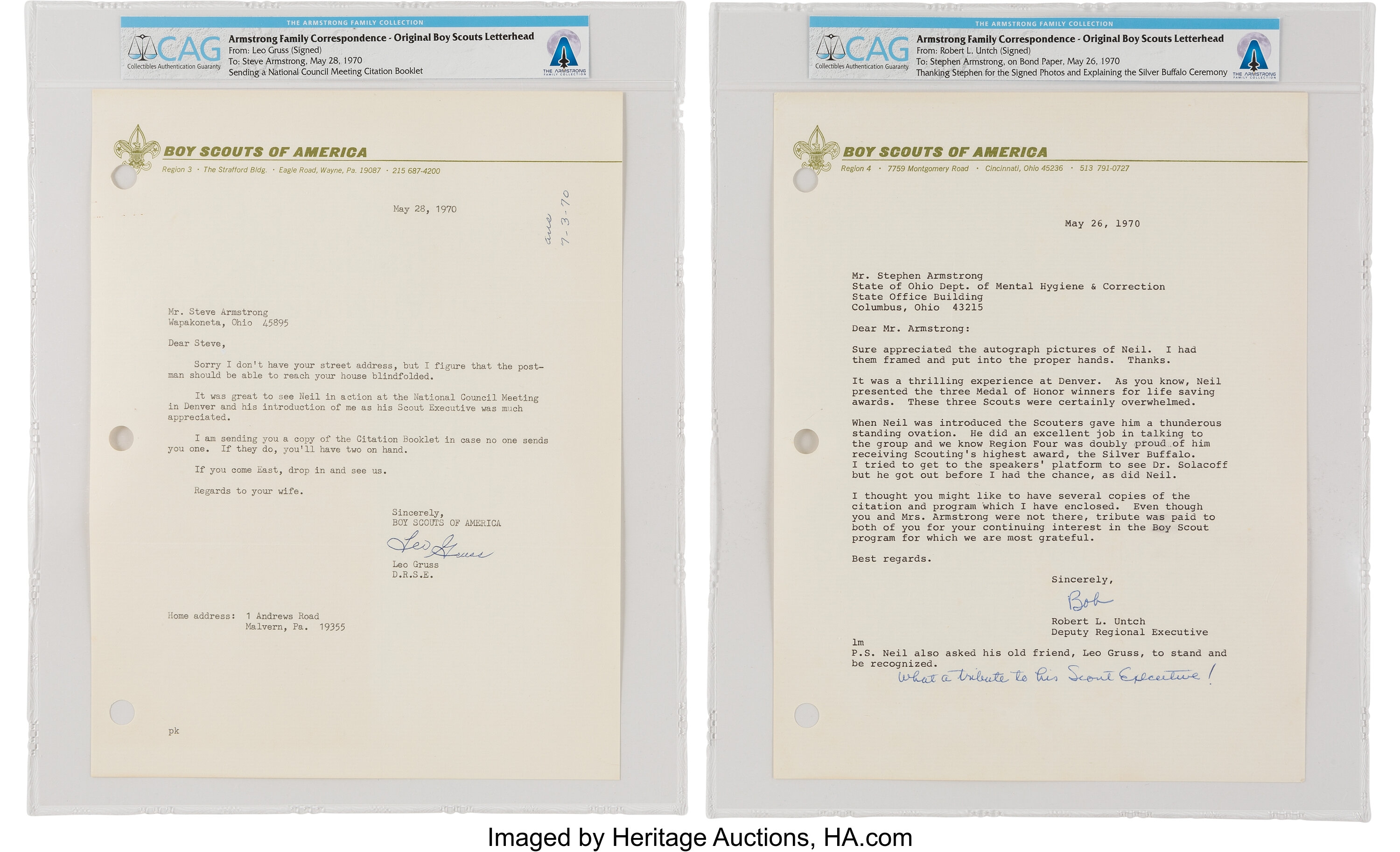 Boy Scouts: Two Typed Signed Letters on Boy Scout Letterhead to | Lot ...