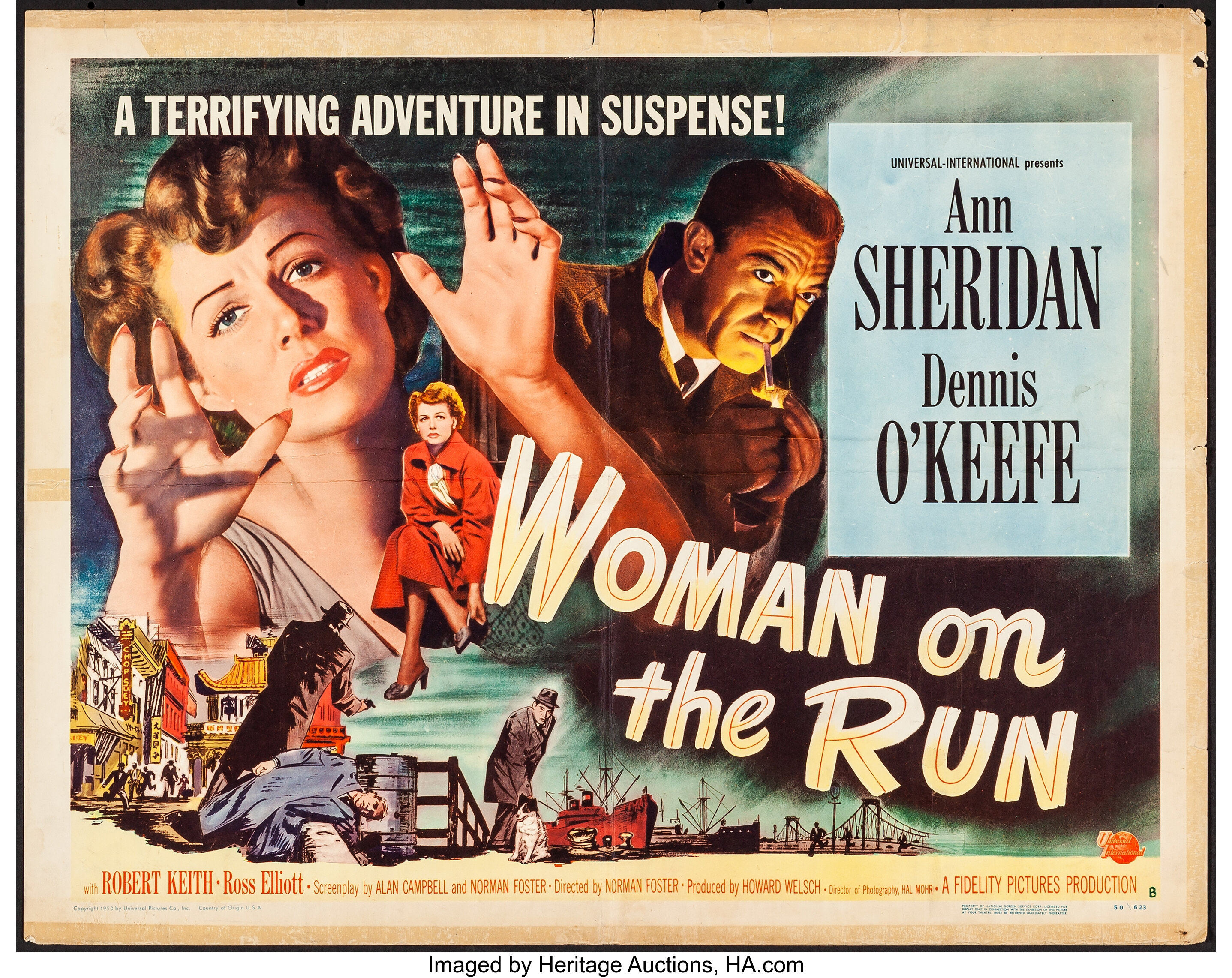 Woman on the Run (Universal International, 1950). Half Sheet (22 ...