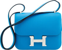 Hermes Evelyne Bag 18cm Mini TPM Etain Clemence Palladium Hardware