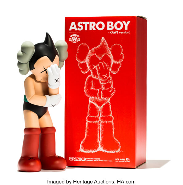 KAWS (b. 1974). Astro Boy, 2012. Painted cast vinyl. 14-3/4 x 6 x