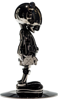 KAWS X Hajime Sorayama. No Future Companion (Black Chrome), 2008