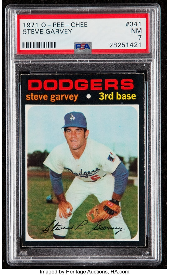 1971 Topps #341 Steve Garvey (Rookie) - MINT State - PSA Graded