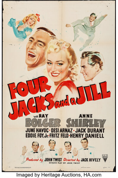 Four Jacks And A Jill Rko 1941 One Sheet 27 X 41 Musical Lot Heritage Auctions