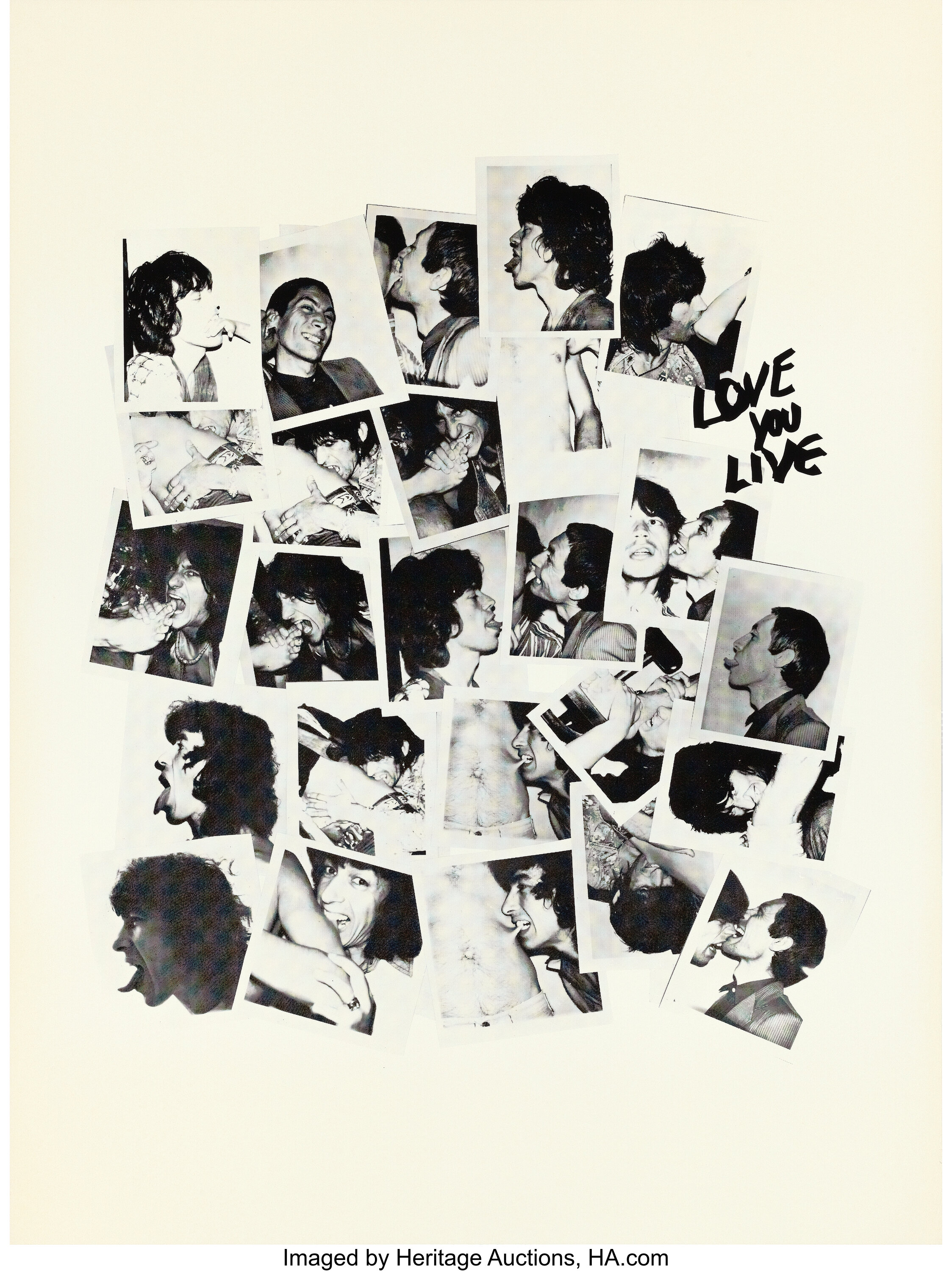 hooi Diversiteit Artistiek Rolling Stones Love You Live Poster Designed By Andy Warhol (1977). | Lot  #89470 | Heritage Auctions