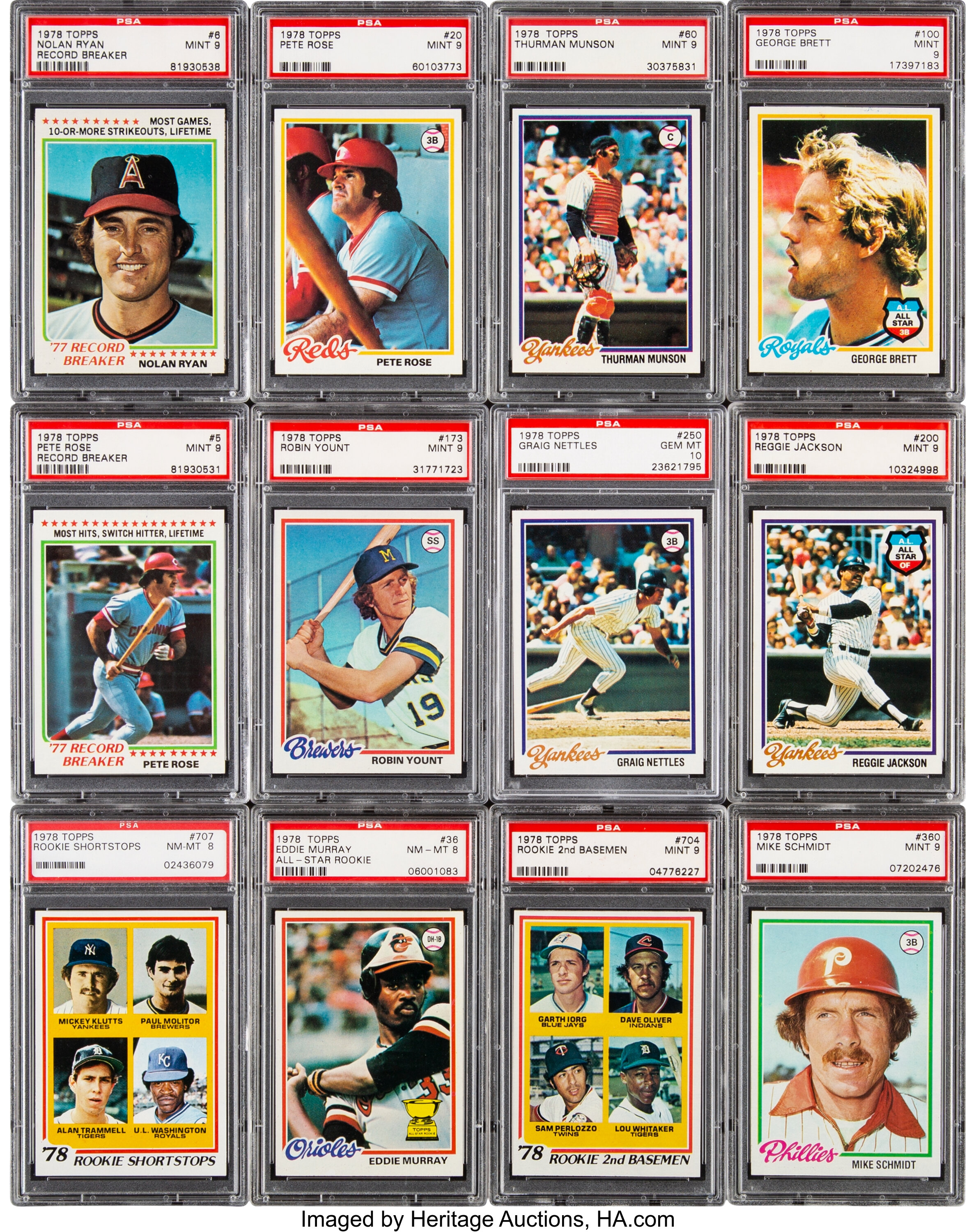 1978 Topps Baseball High Grade Complete Set (726).... Baseball | Lot ...