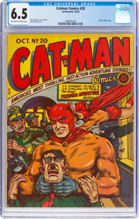 Cat-Man Comics Vol.30 1940's Superhero Comic Cover Art Print for Sale by  AllTheFaeThings