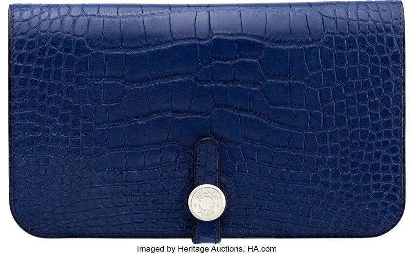 Sold at Auction: A HERMES DOGON DUO WALLET