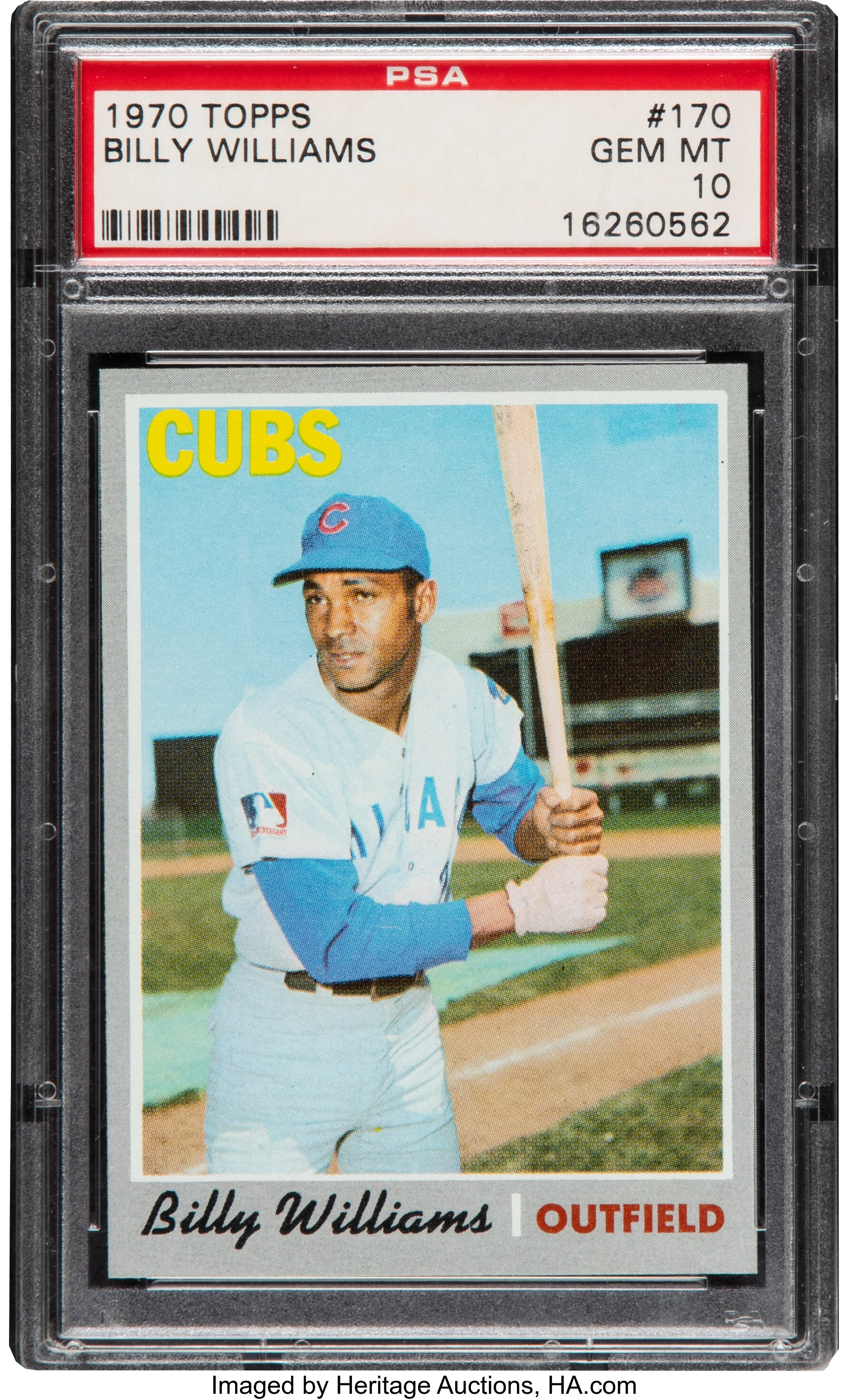 1970 BILLY WILLIAMS Chicago CUBS Vintage Topps Baseball Card 