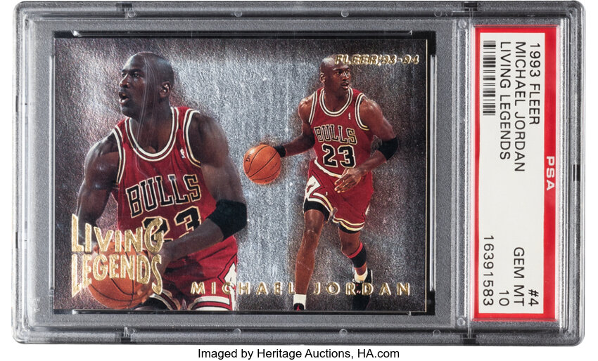 Michael Jordan 1993-94 Fleer Living Legends #4 – Basketball Card Guy