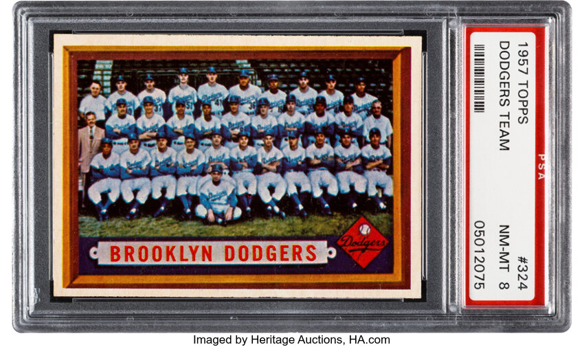 Lot Detail - 1957 Topps Baseball- #317 New York Giants- Tough Series!