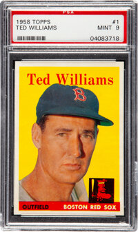 Signed 1954 Bowman Ted Williams #66 BAS Authentic.  Autographs, Lot  #57910