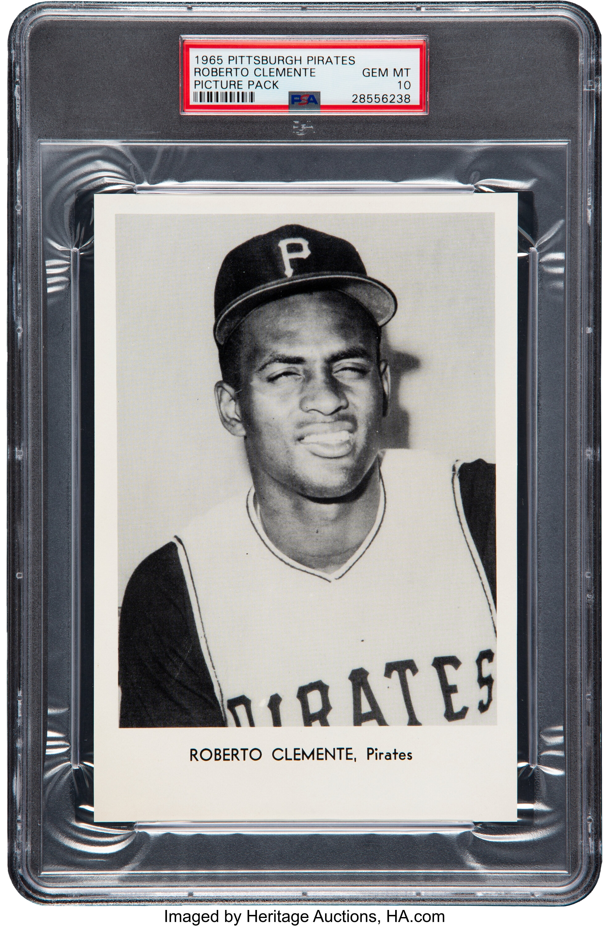 1965 Pittsburgh Pirates Team Issue Roberto Clemente PSA Gem Mint 10, Lot  #81101