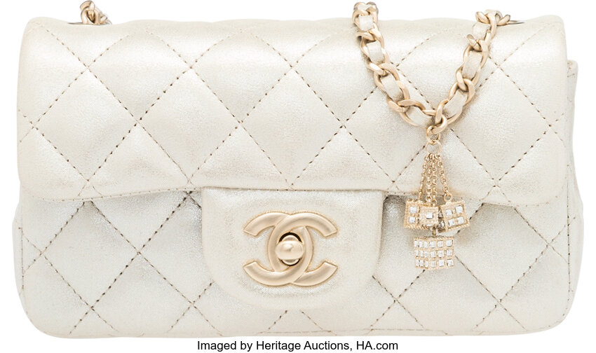 Chanel Limited Edition Las Vegas Metallic Quilted Lambskin Leather