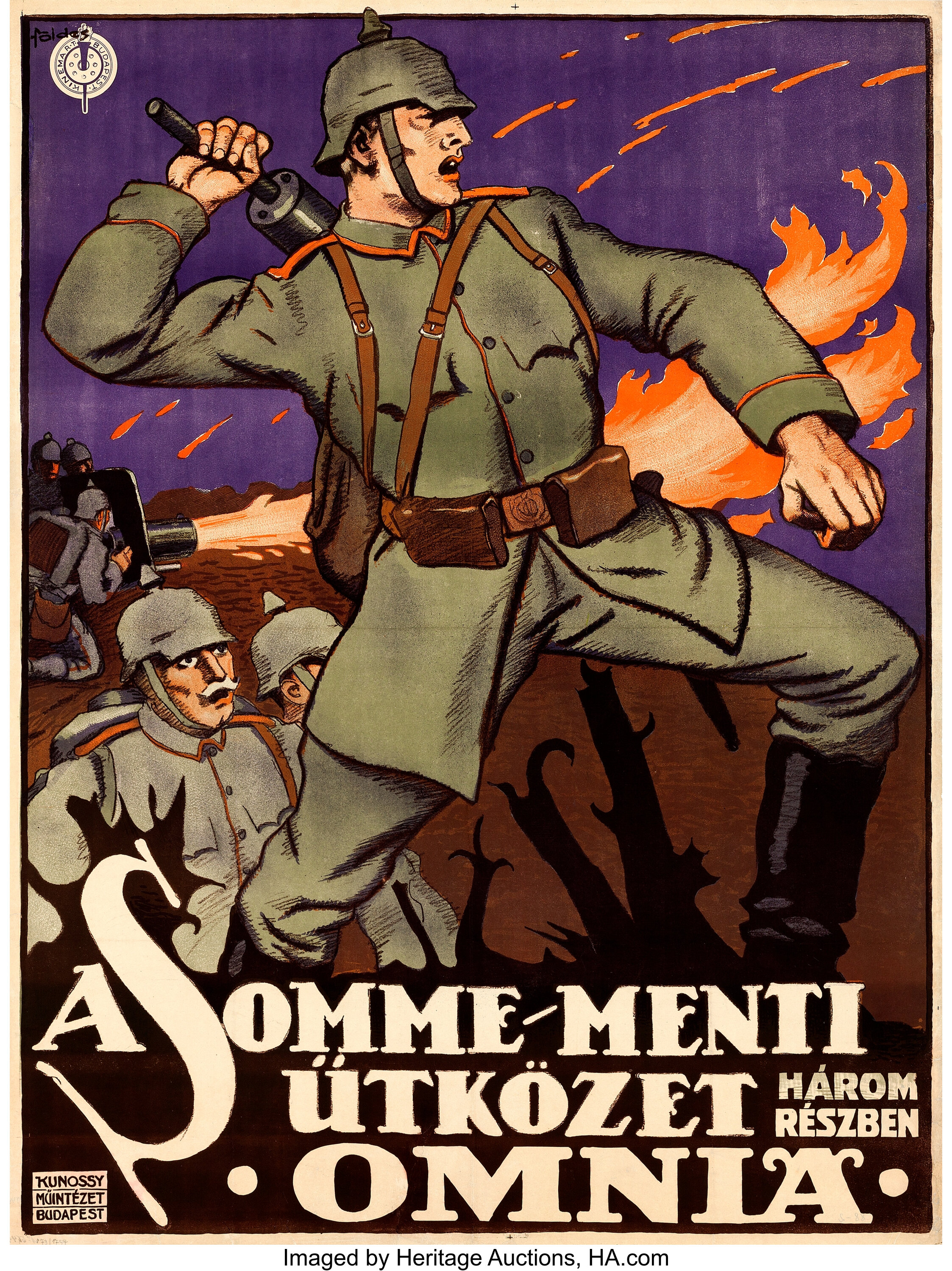 Our Heroes on the Somme (Kinema R.T. Budapest, 1917). Hungarian | Lot  #86351 | Heritage Auctions