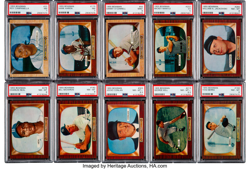 1955 Bowman Baseball High Grade Collection 496 Baseball Cards Lot 80841 Heritage Auctions