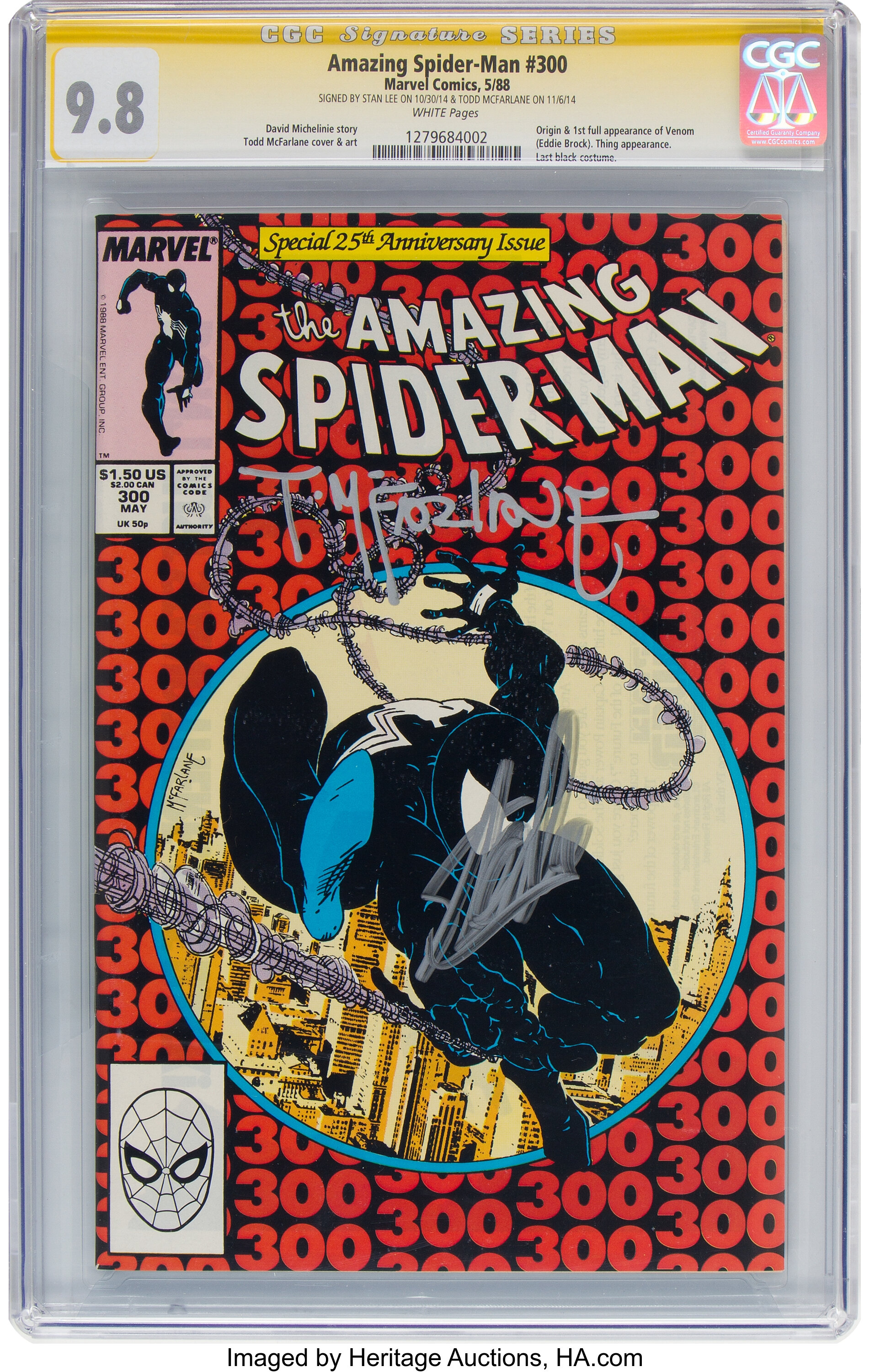 The Amazing Spider-Man #300 Signature Series - Stan Lee and Todd | Lot  #92251 | Heritage Auctions