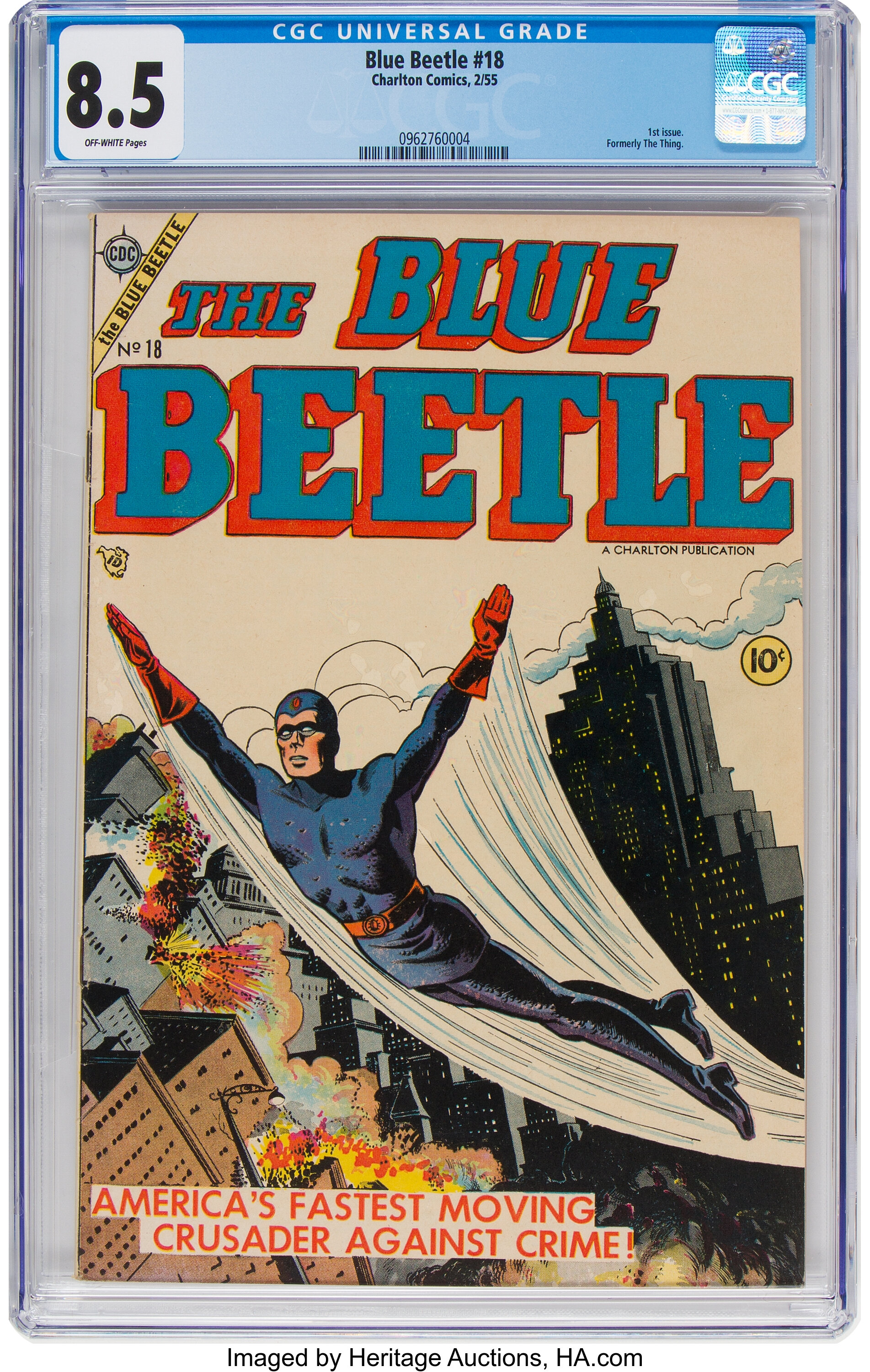 Cedar Chest Comics - Blue Beetle #2 CGC graded 8.5 - origin (new) and  death of (old) Blue