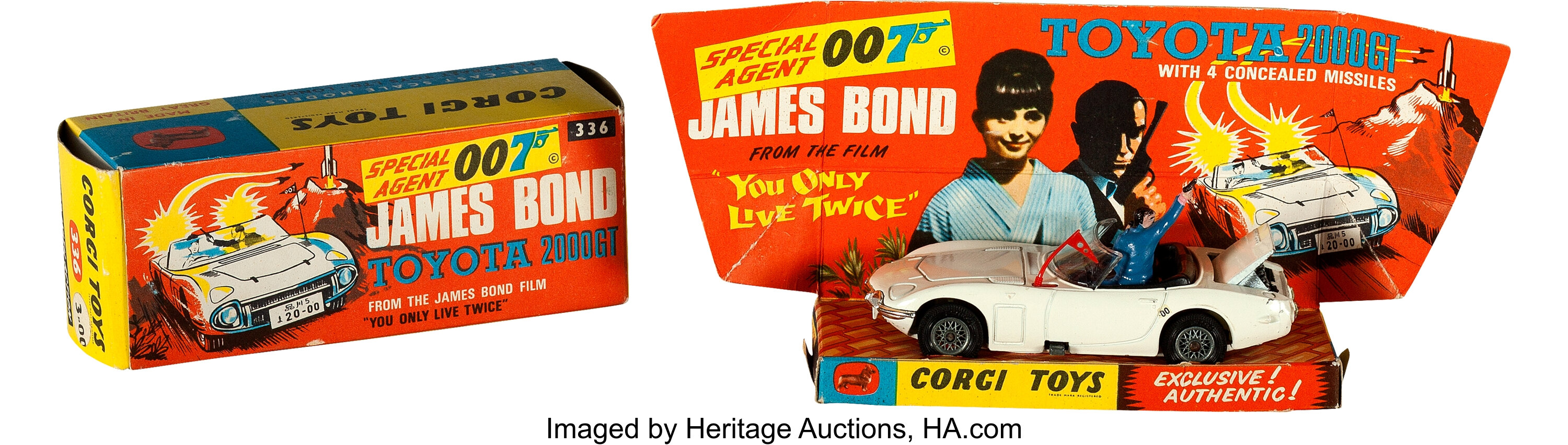 You Only Live Twice Corgi 336 James Bond Toyota 00 Gt 1967 Lot Heritage Auctions