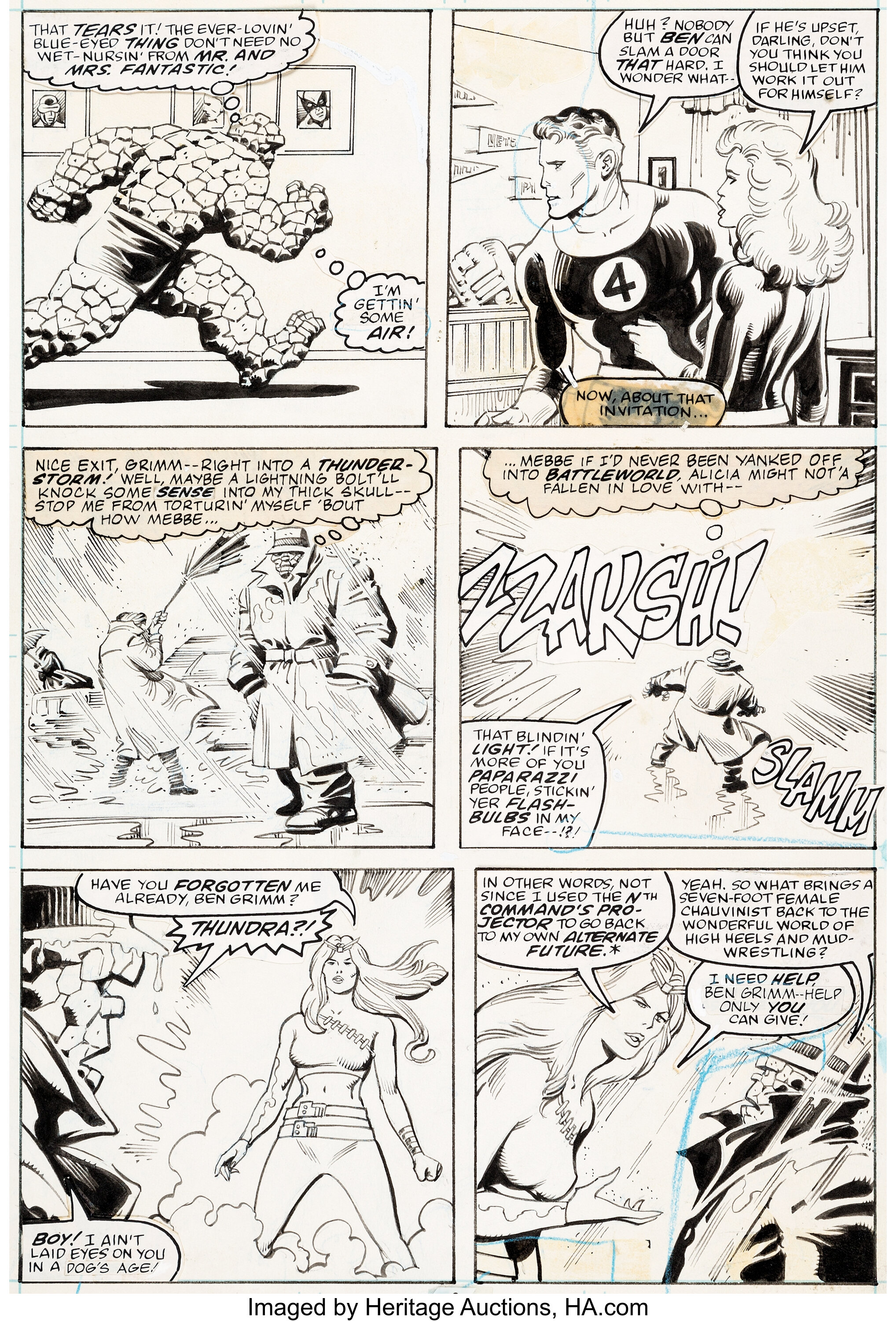 John Buscema and Romeo Tanghal Fantastic Four #303 Story Page 3