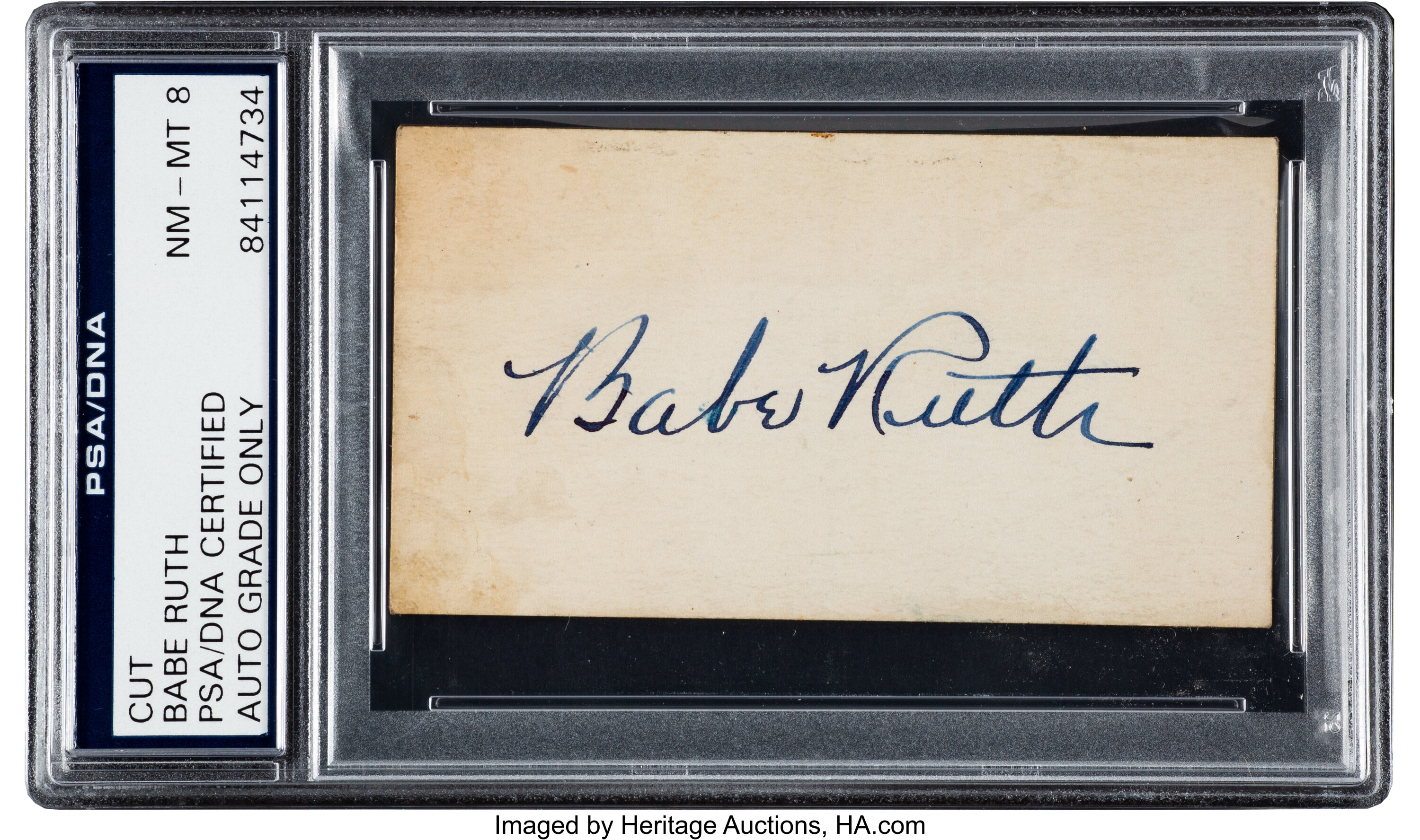 Babe Ruth Signed 1940 Personal Check PSA/DNA Certified Auto Grade NM-MT 8