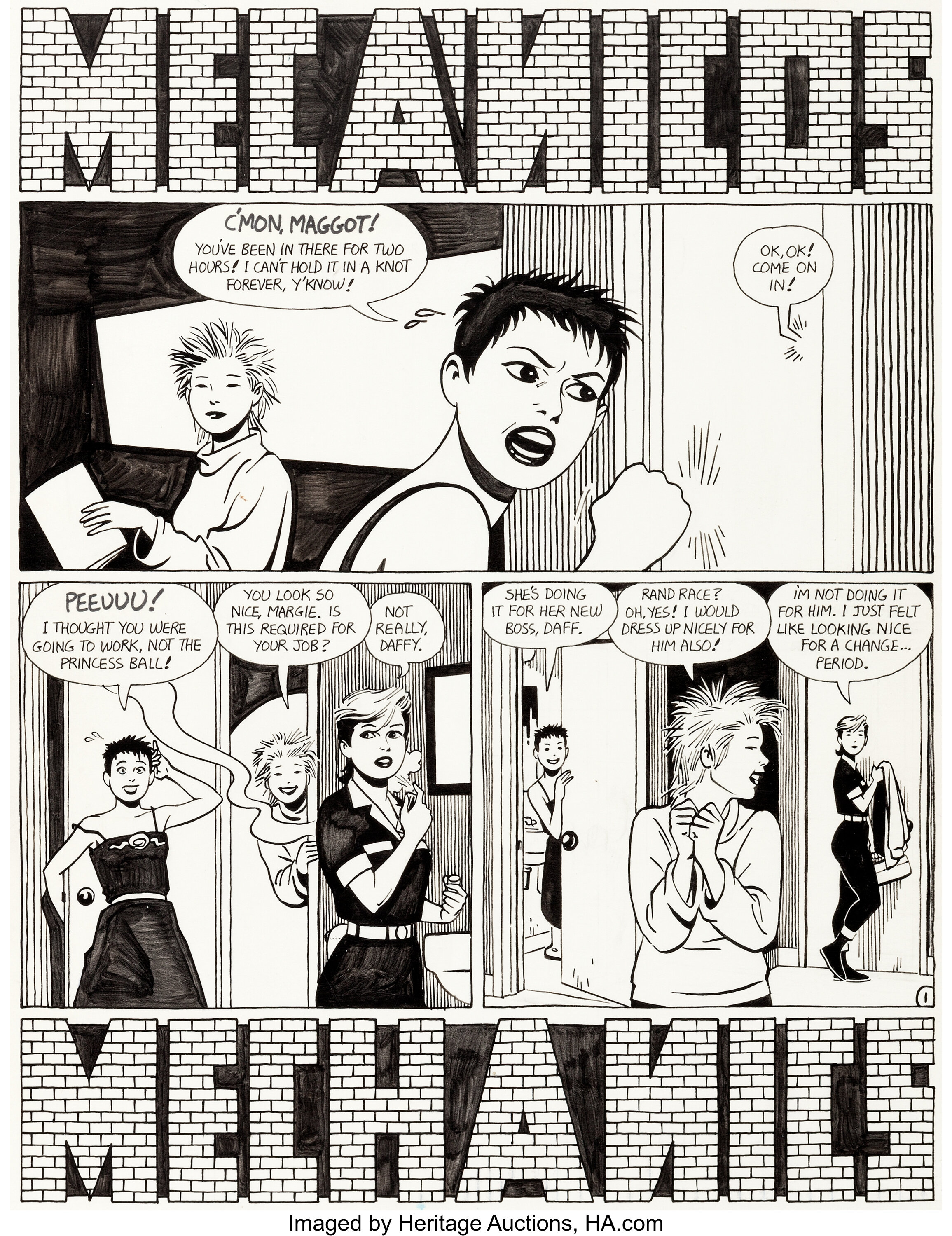 Jaime Hernandez The Complete Love and Rockets #1 Story Page 1 | Lot #93290  | Heritage Auctions