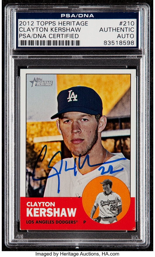 Clayton Kershaw Memorabilia, Autographed Clayton Kershaw