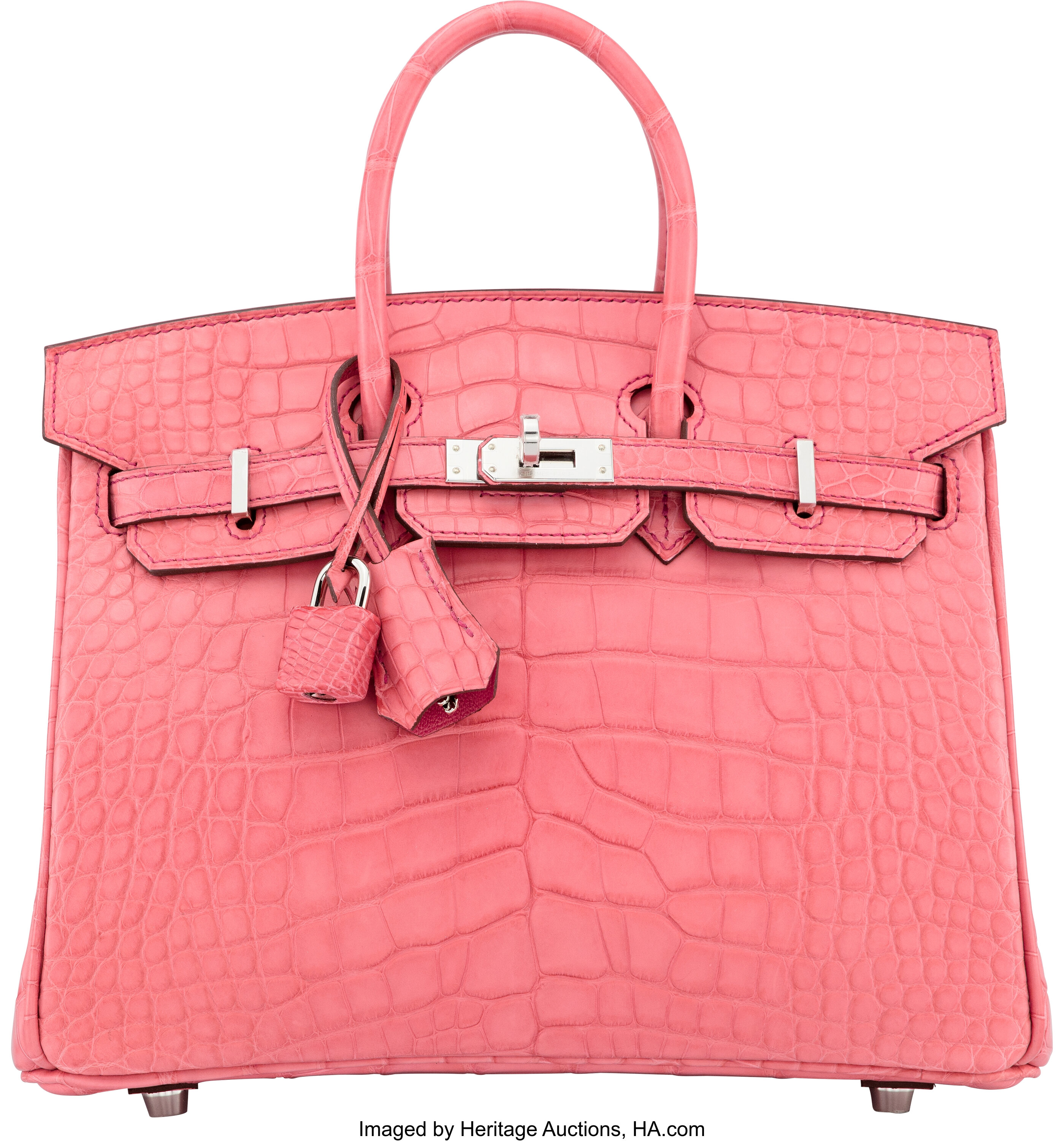 Hermes Birkin 25cm Special Order Rose Azalee & Gris Mouette Epsom