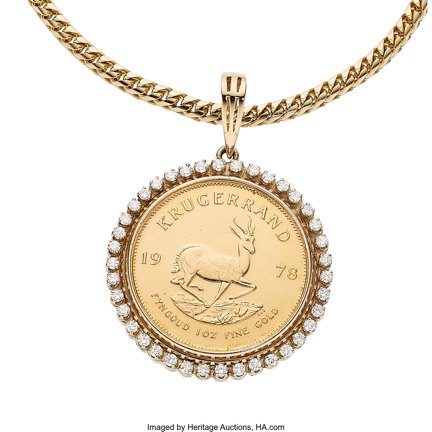 Krugerrand pendant hot sale