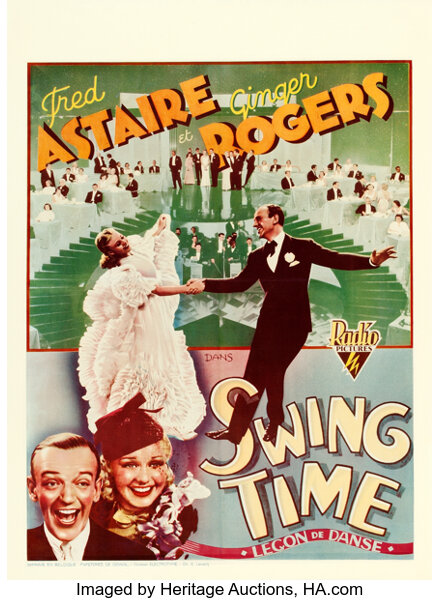 Swing Time Rko 1936 Pre War Belgian 24 X 33 5