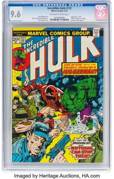 The Incredible Hulk 172 Marvel 1974 Cgc Nm 96 Off