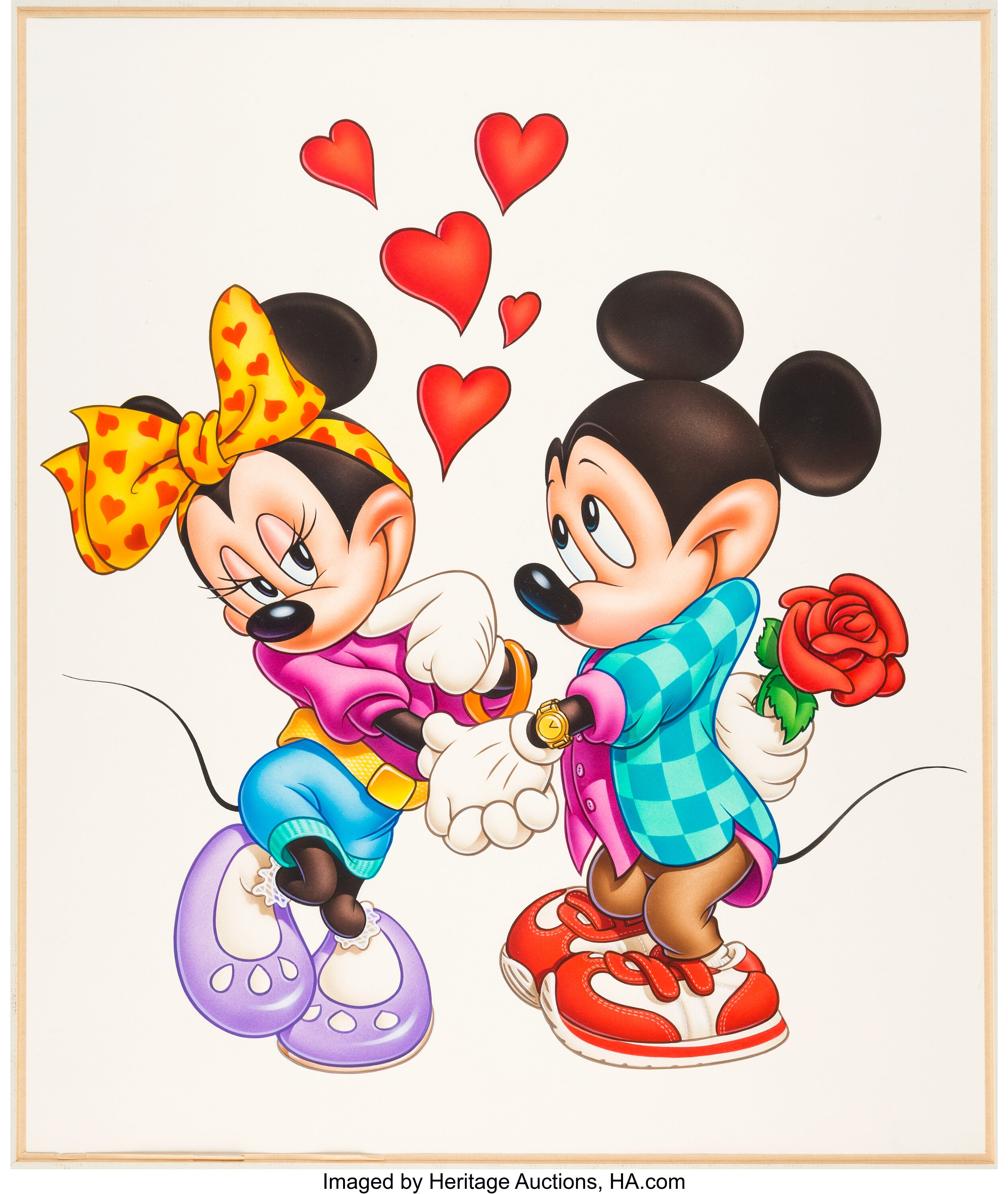 minnie and mickey mouse in love