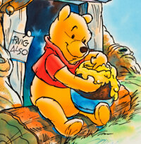 winnie the pooh honey pot drawing