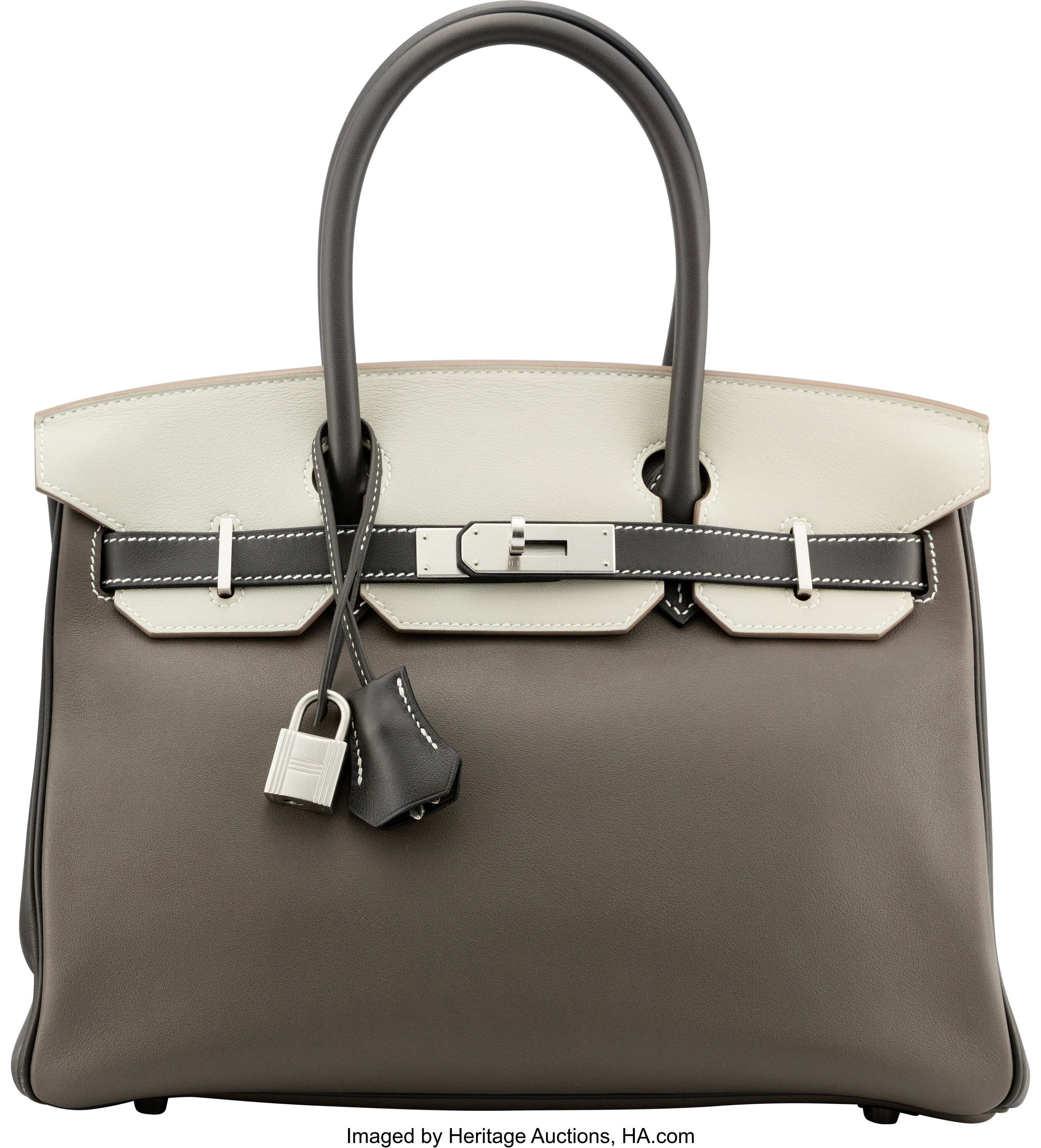 Hermes Special Order 35cm Gris Tourterelle, Graphite & Craie