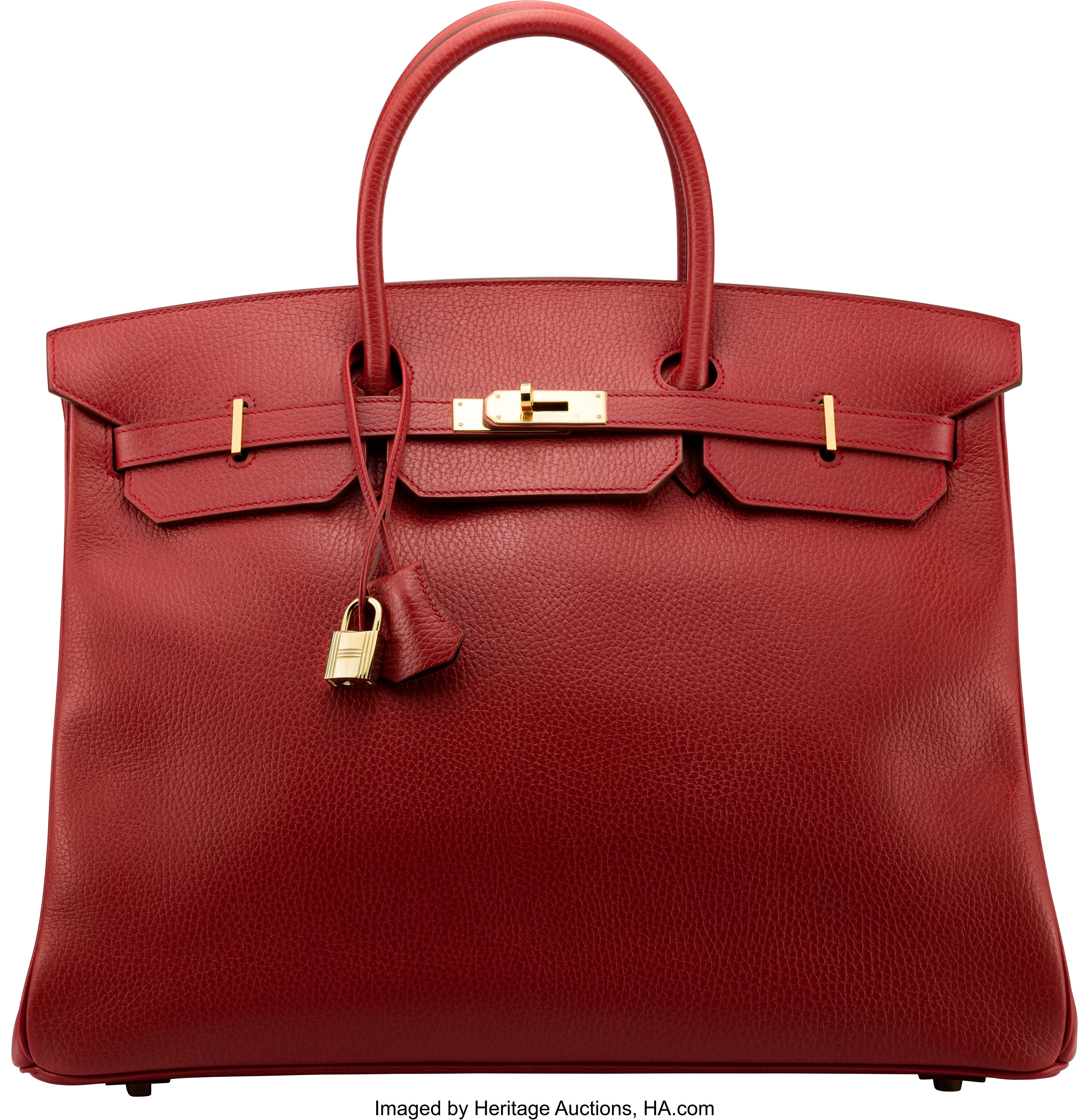 Hermes Rouge Vif Swift Leather Kelly Sport with Gold Hardware. , Lot  #58541