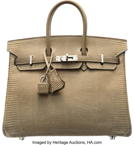 Hermès 25cm Birkin Vert Cypres Lizard Niloticus Lisse Gold Hardware – Privé  Porter