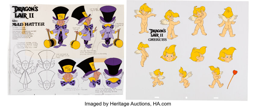 Dragon S Lair Ii Time Warp Model Sheet Cels Group Of 5 Don Bluth Lot Heritage Auctions