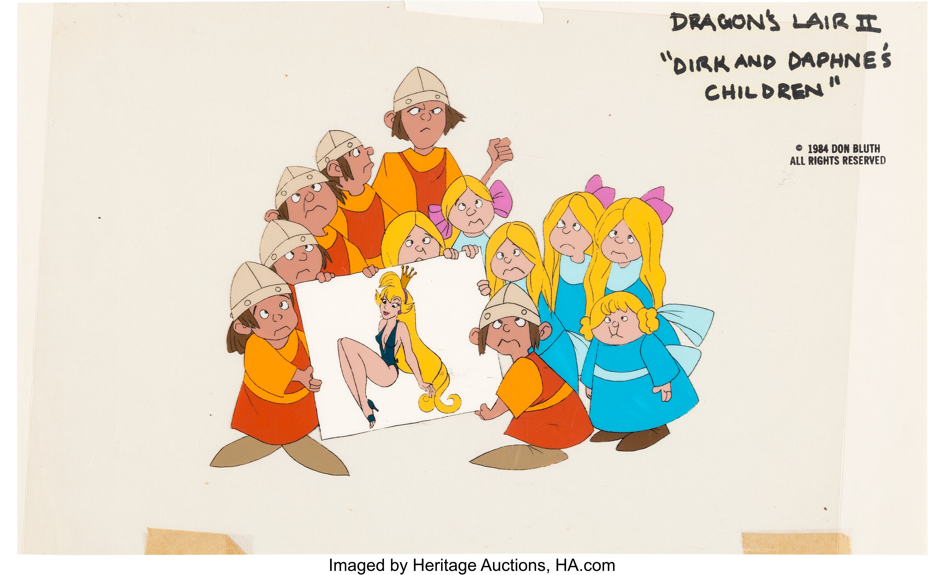 Dragons Lair Ii Time Warp Children Color Model Cel Don Bluth Lot Heritage Auctions