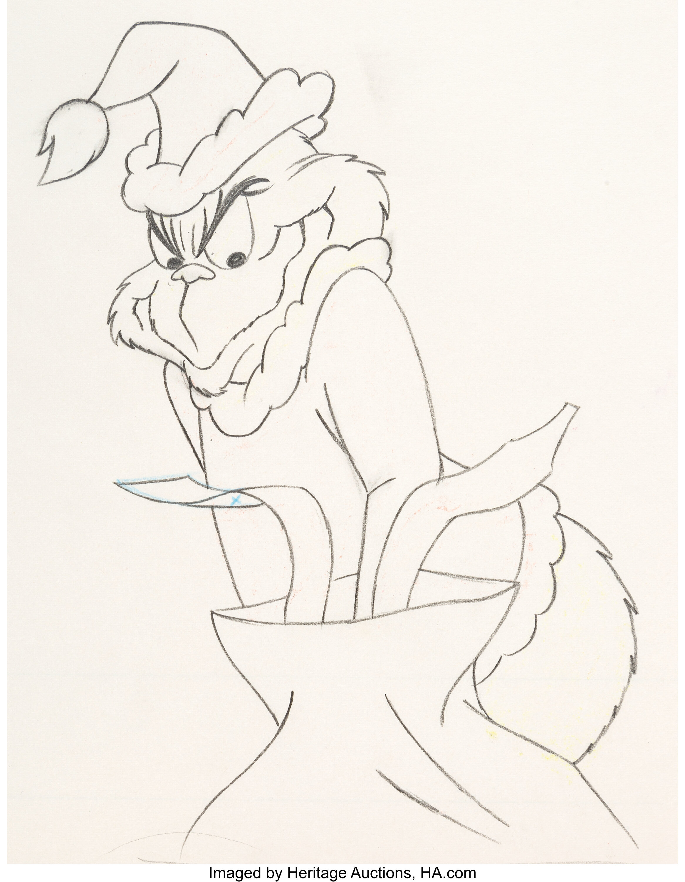 Dr. Seuss' How the Grinch Stole Christmas Grinch Animation Drawing